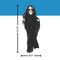 29.5 x 43.25 Inch Light Up Hanging Undead Girl Halloween Decoration